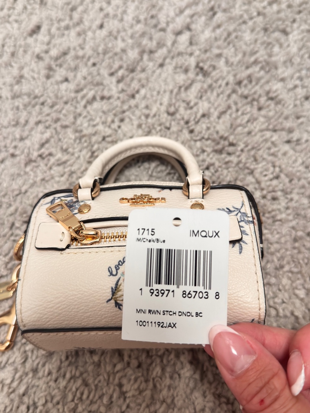 Coach mini Rowen Keychain - Picture 2 of 2